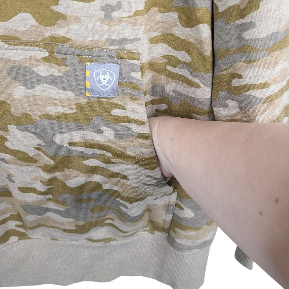 Ariat Rebar Camouflage Graphic Hoodie Women's Size XXL - Picture 4 of 16
